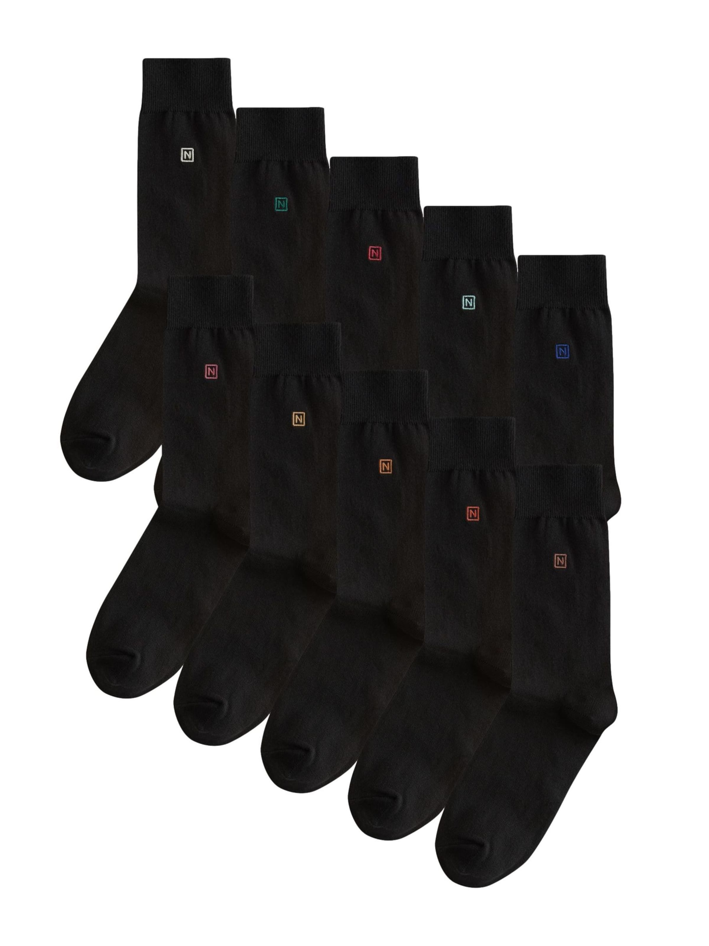 Chaussettes Next en noir : devant