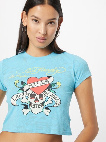 T-shirt Ed Hardy en bleu