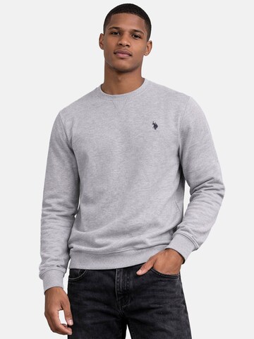 U.S. POLO ASSN. Sweatshirt in Grijs: voorkant