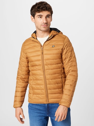 BLEND Winter Jacket in Brown: front