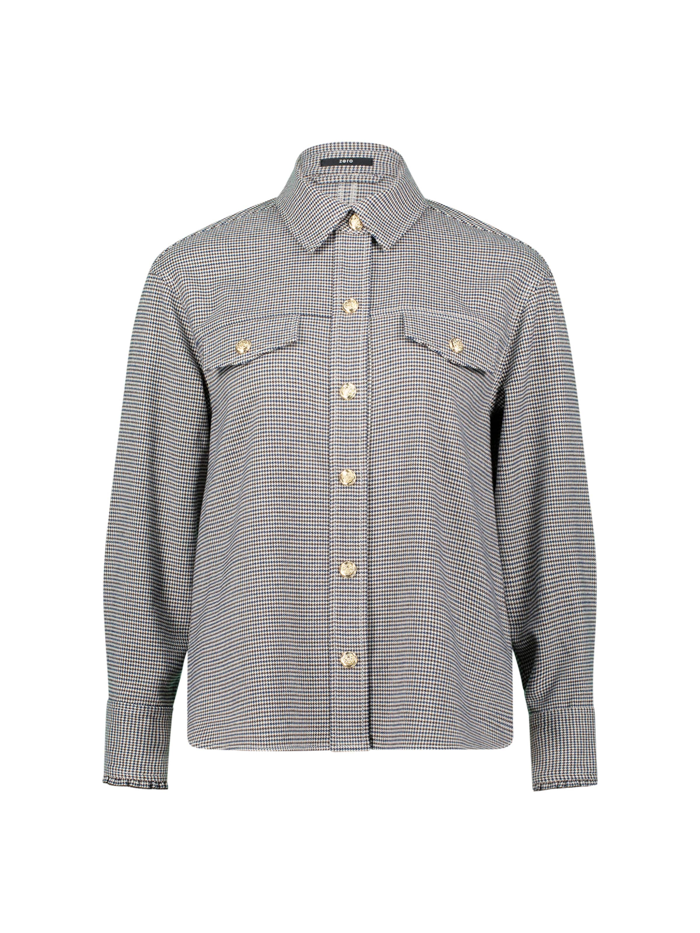 zero Blouse in Bruin: voorkant