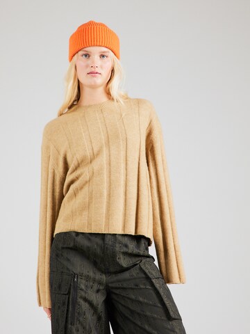 Pullover 'Fiona' di WEEKDAY in beige: frontale