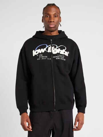 Low Lights Studios - Sudadera con cremallera 'Arctic Ring' en negro: frente