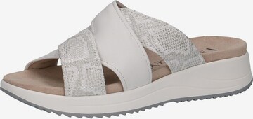 CAPRICE Mules in White: front