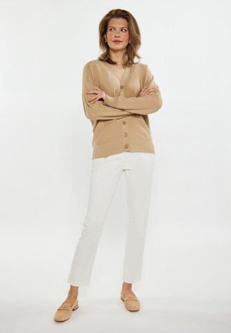 usha WHITE LABEL Knit Cardigan in Beige