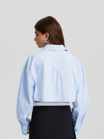 Bershka Blouse in Blue