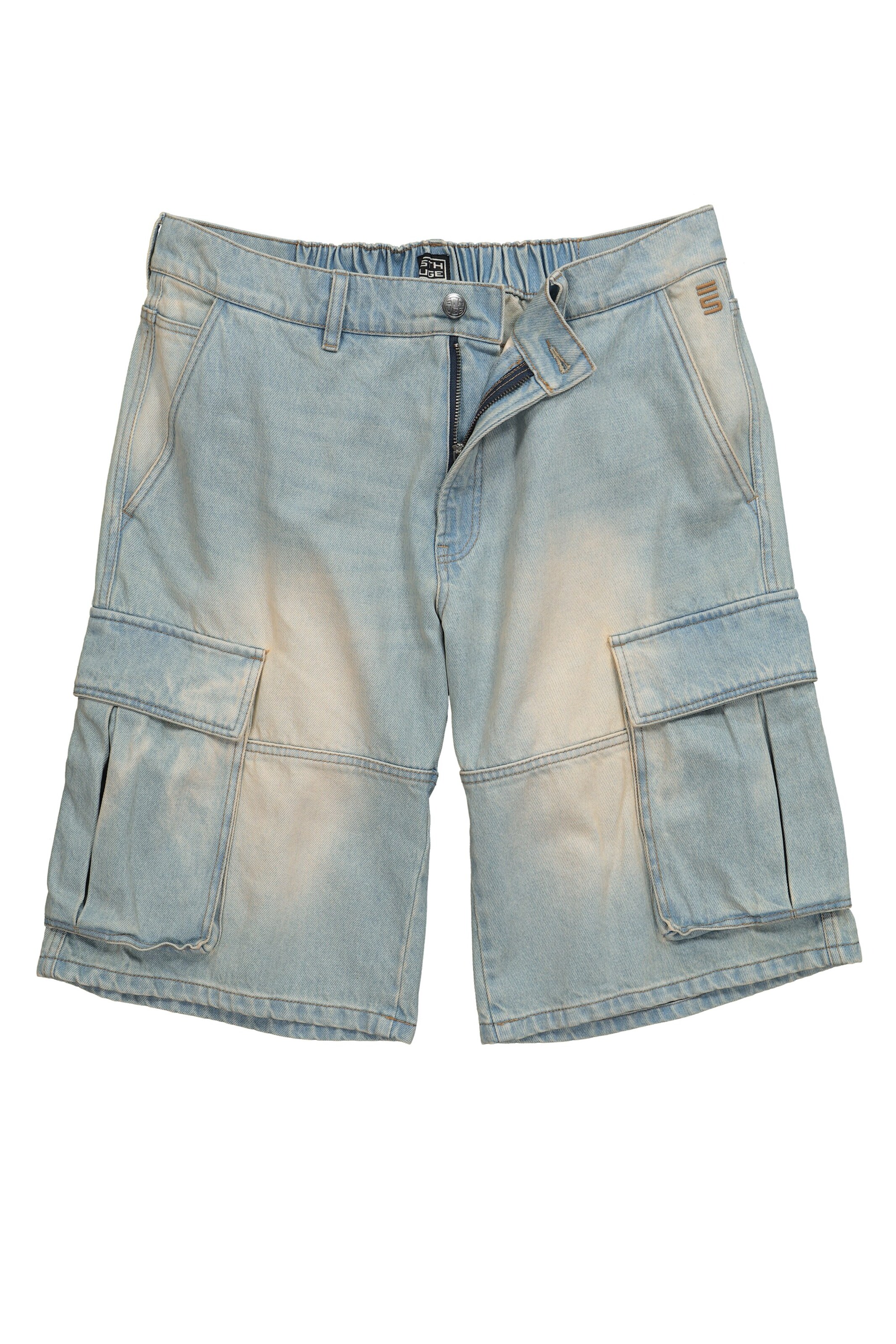 STHUGE Regular Cargo jeans in Blue: front