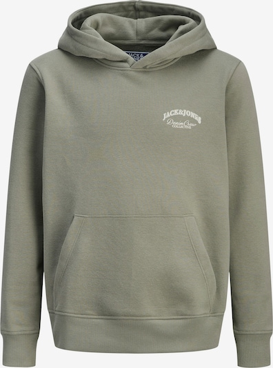 128 dydžio Megztinis be užsegimo 'JJEBrandes' iš Jack & Jones Junior, spalva – purvo spalva / balta, Prekių apžvalga
