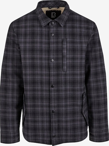 Brandit Regular fit Tussenjas in Grijs: voorkant