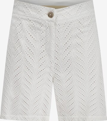 October Regular Pants in White: front