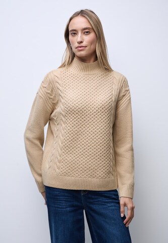 STREET ONE Sweater in Beige: front