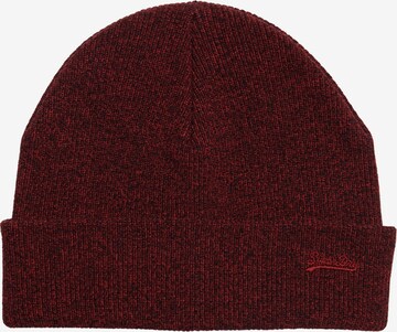 Bonnet Superdry en rouge : devant