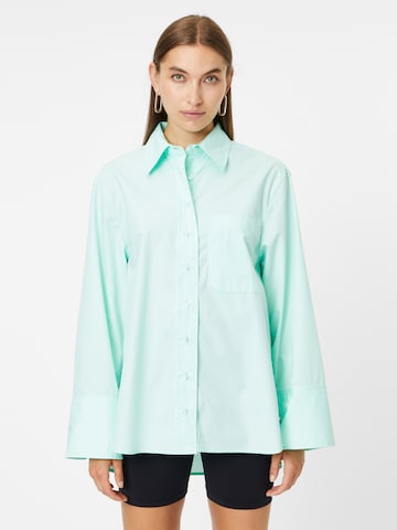 Gina Tricot Blouse 'Gizem' in Groen: voorkant