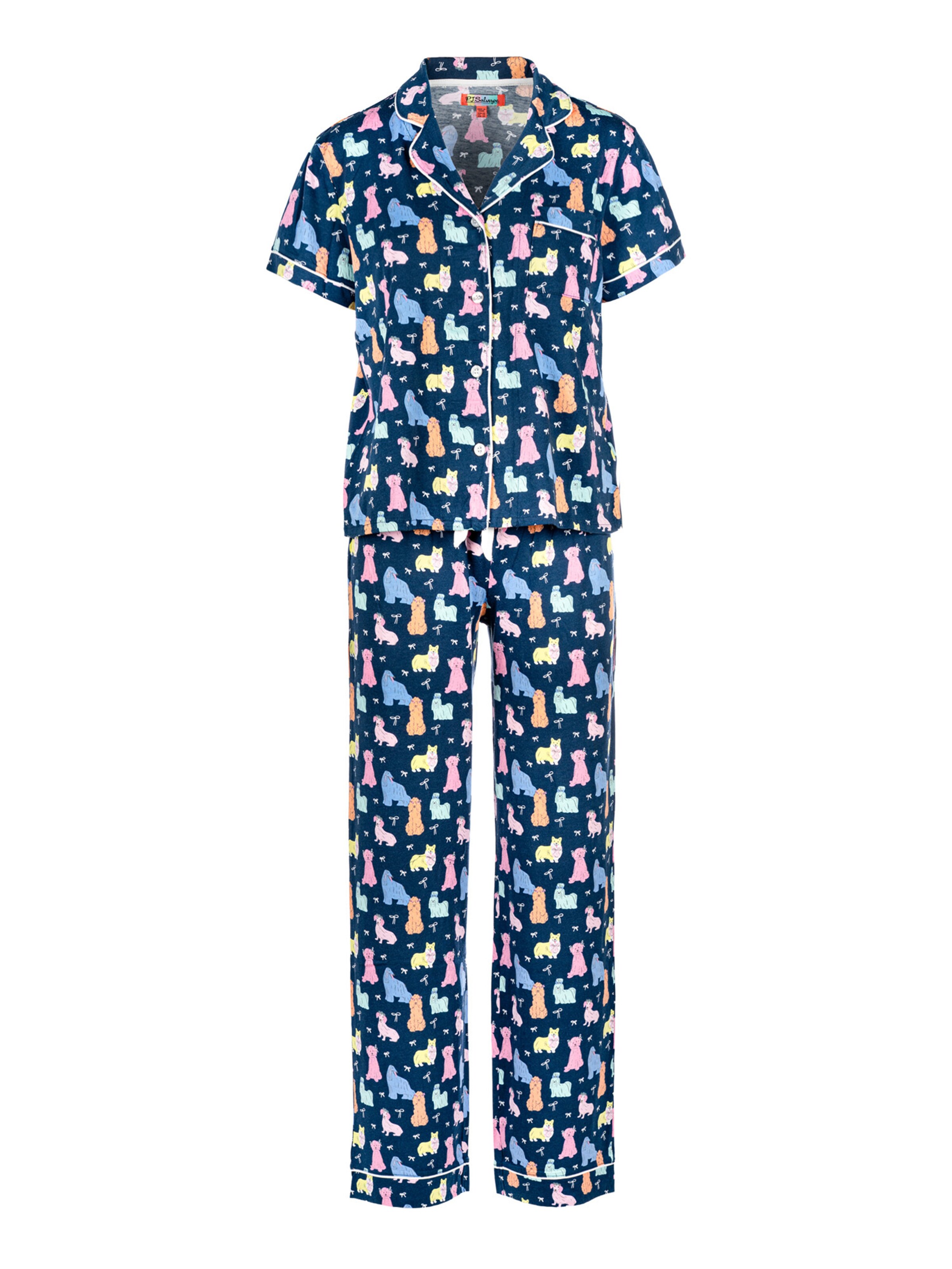 PJ Salvage Pyjama 'Whimsy' in Blauw: voorkant