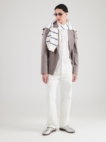 OLYMP Přiléhavý střih Společenská košile 'Level 5' – bílá