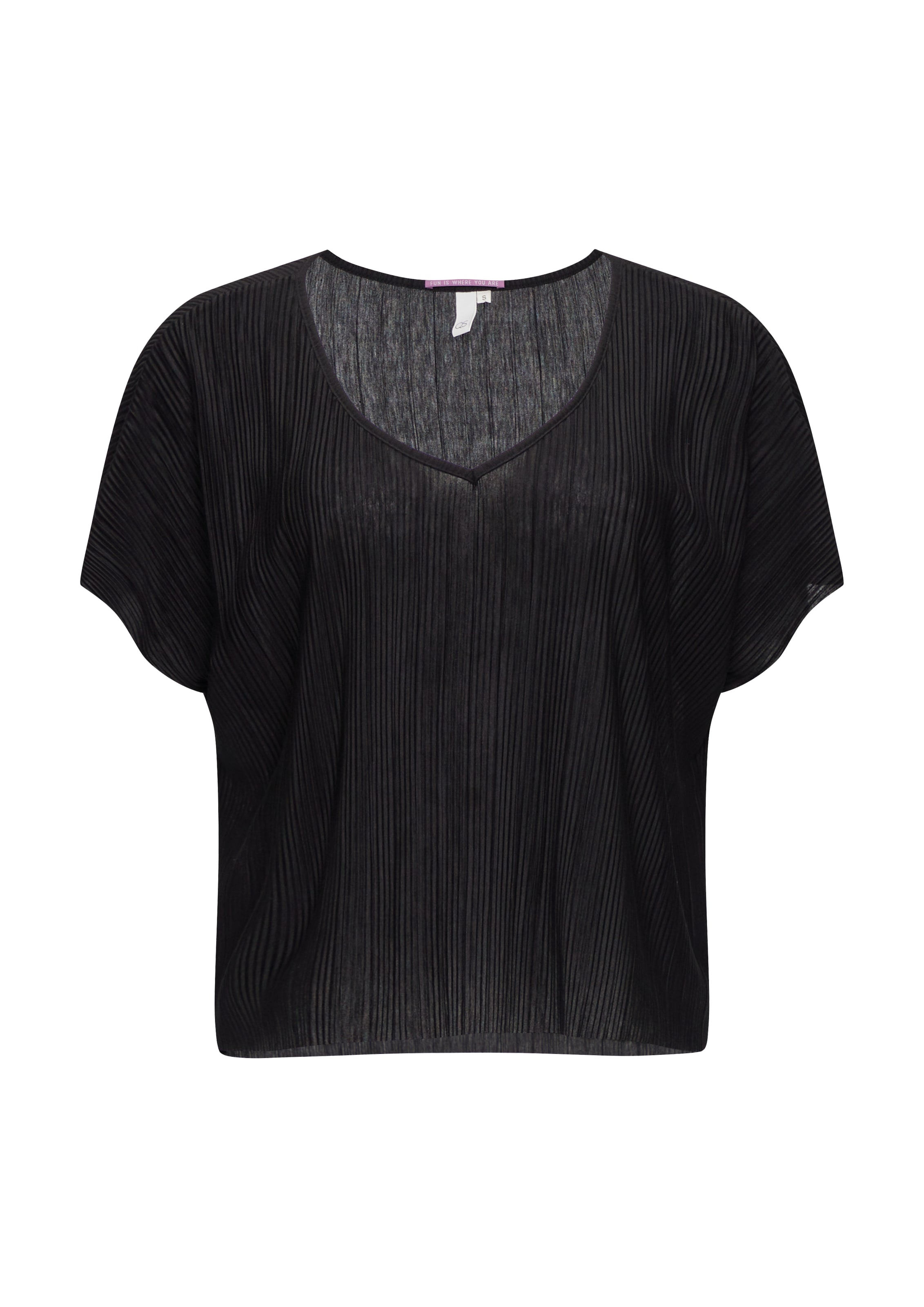 melns QS T-Krekls: no priekšpuses