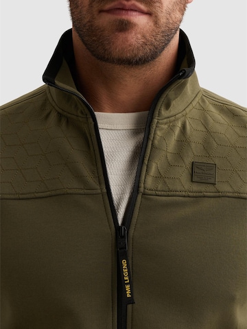 Felpa 'PME LEGEND - Sweat jacket with stand-up collar and zipper closure' di PME Legend in verde