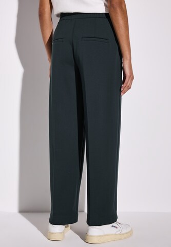 STREET ONE Wide leg Pleated Pants in Green