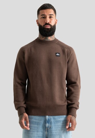 Lonsdale London - Pullover 'Southbury' em castanho: frente