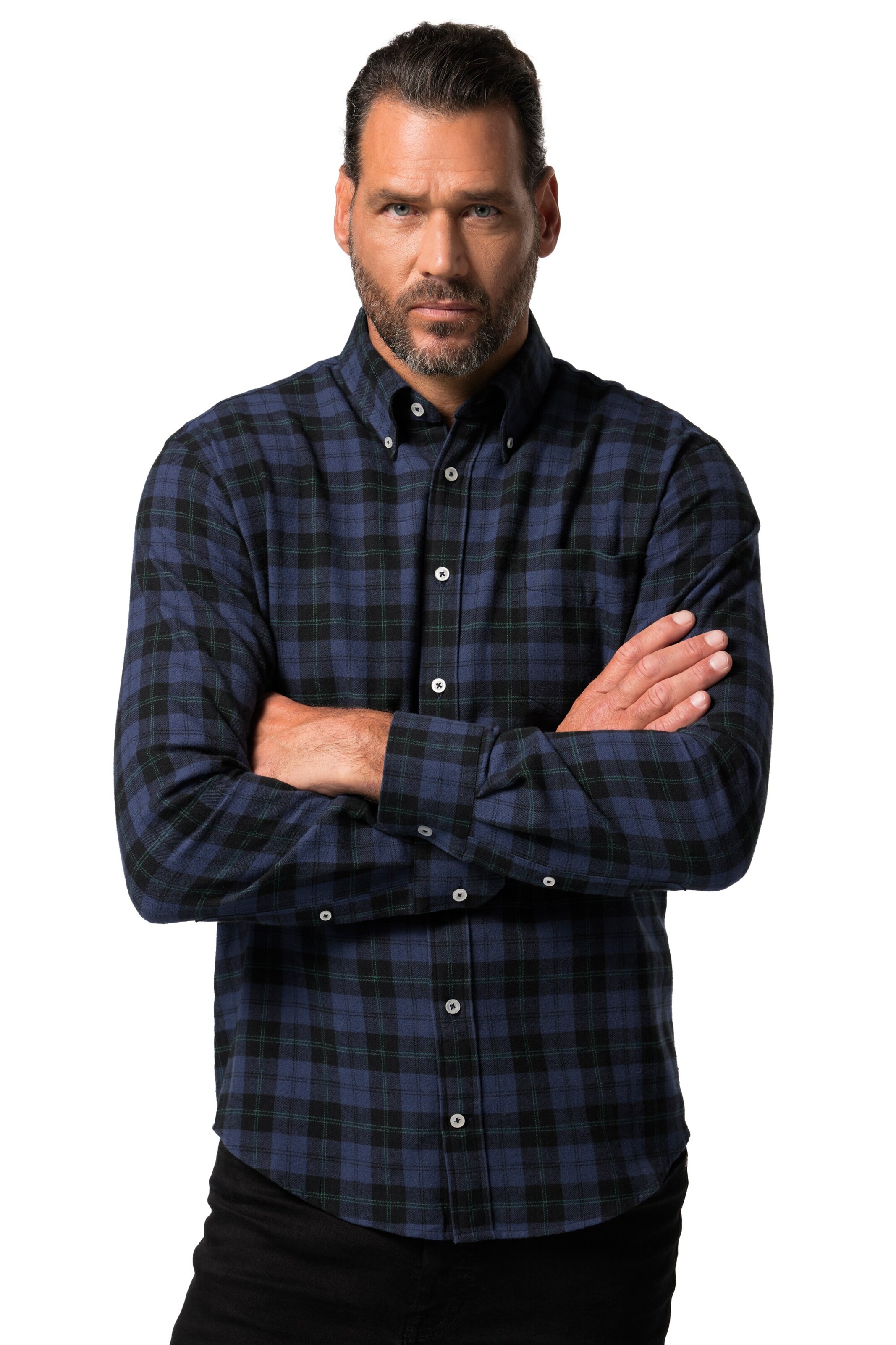 JP1880 Regular fit Overhemd in Gemengde kleuren: voorkant