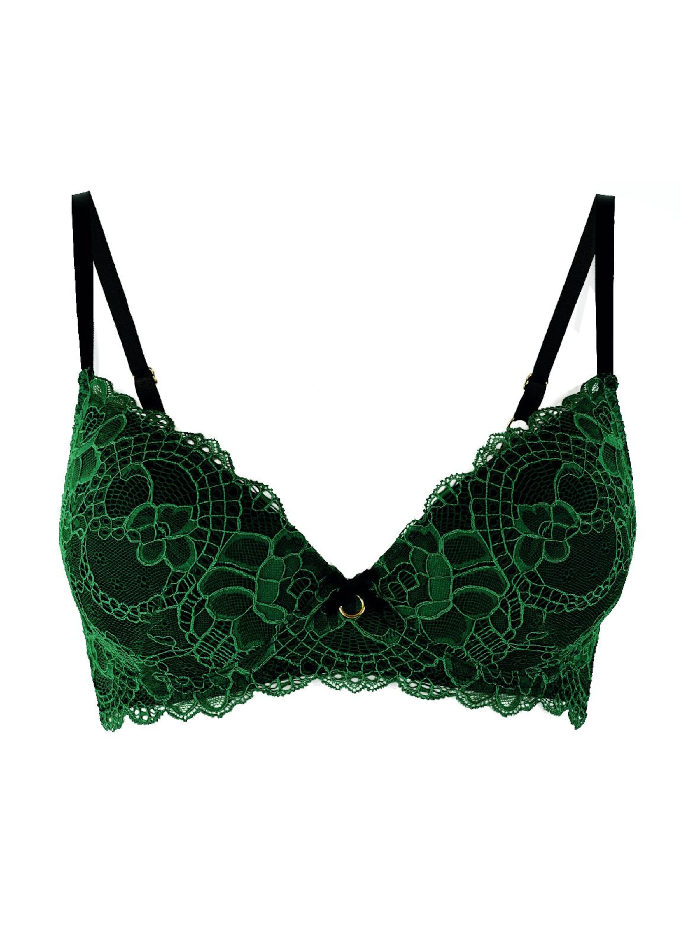 Soutien-gorge La Muel Lingerie en vert : devant