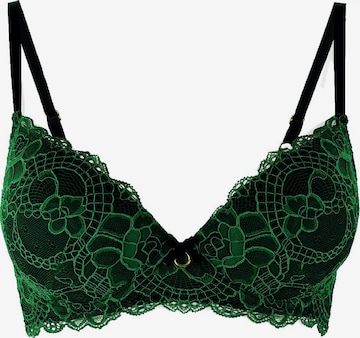 Soutien-gorge La Muel Lingerie en vert : devant