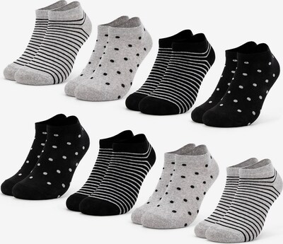 Occulto Socken 'Maja' in graumeliert / schwarz / weiß, Produktansicht