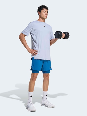 ADIDAS PERFORMANCE Koszulka funkcyjna 'D4T' w kolorze szary: przód