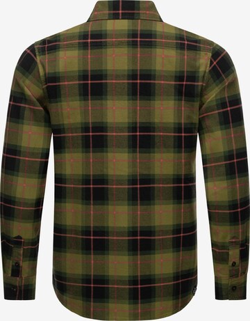 Ragwear - Ajuste regular Camisa 'Checki' en verde