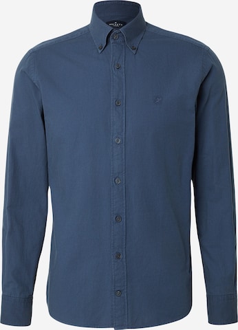 Hackett London Slim fit Srajca | modra barva: sprednja stran