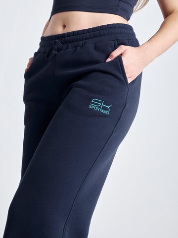 SPORTKIND Flared Sportbroek 'Cotton Sweatpants' in Blauw