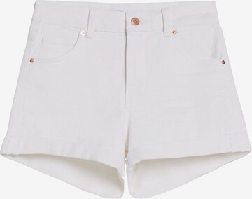 Bershka Slimfit Jeans i vit: framsida