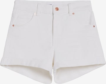 Bershka Jeansy w kolorze biały: przód
