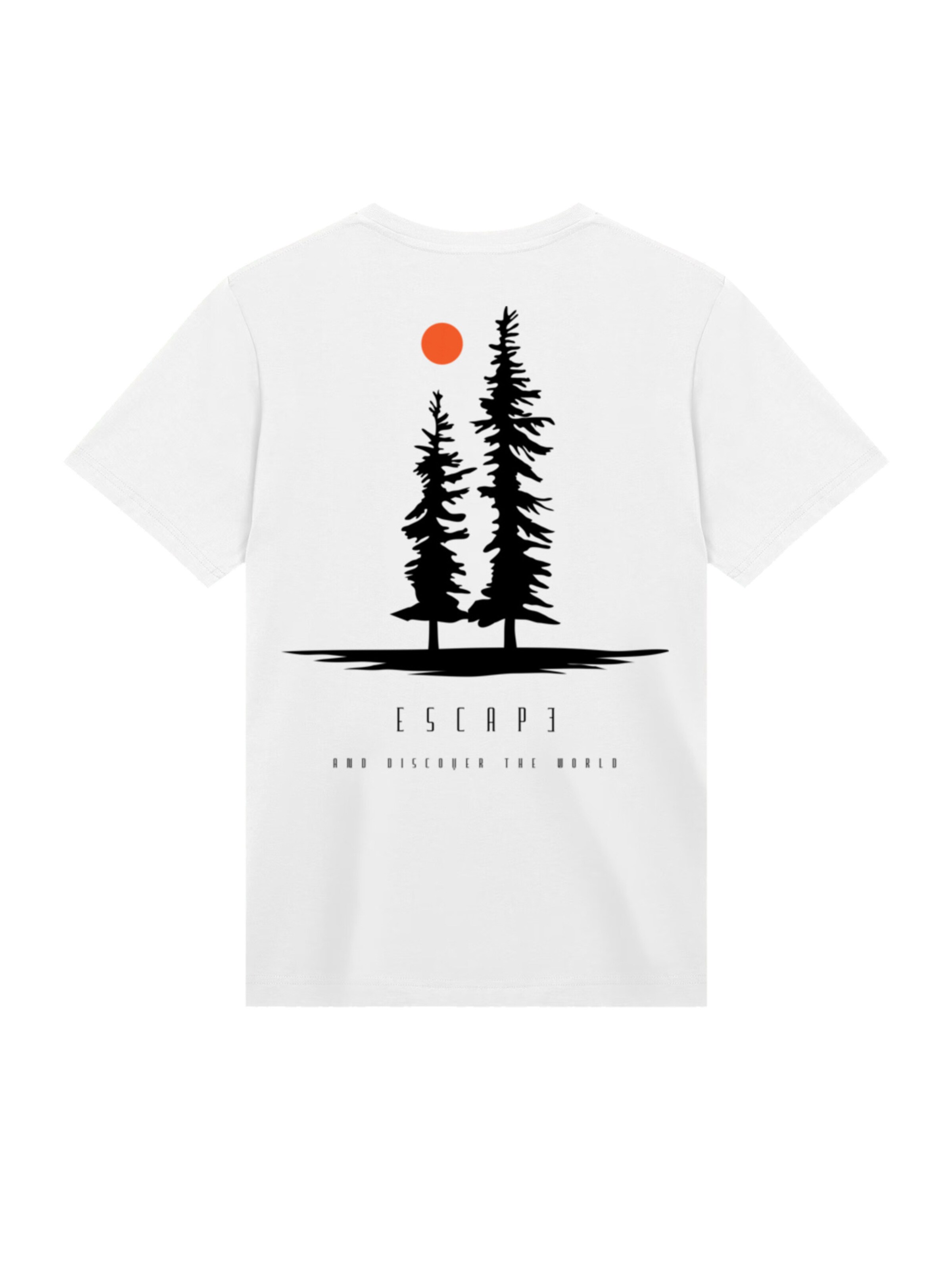 T-Shirt 'Escape Discover the World Pinetree' F4NT4STIC en blanc