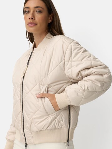CAMEL ACTIVE Oversize Bomberjacke mit Diamantsteppung in Beige