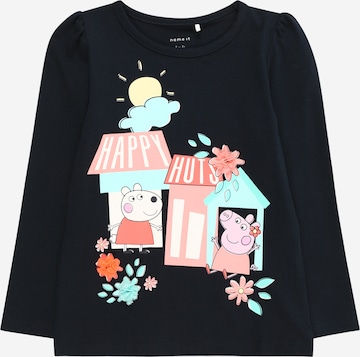 NAME IT Shirt 'FYMA PEPPAPIG' in Blue: front