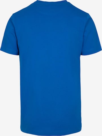 Merchcode T-Shirt 'Never On Time' in Blau