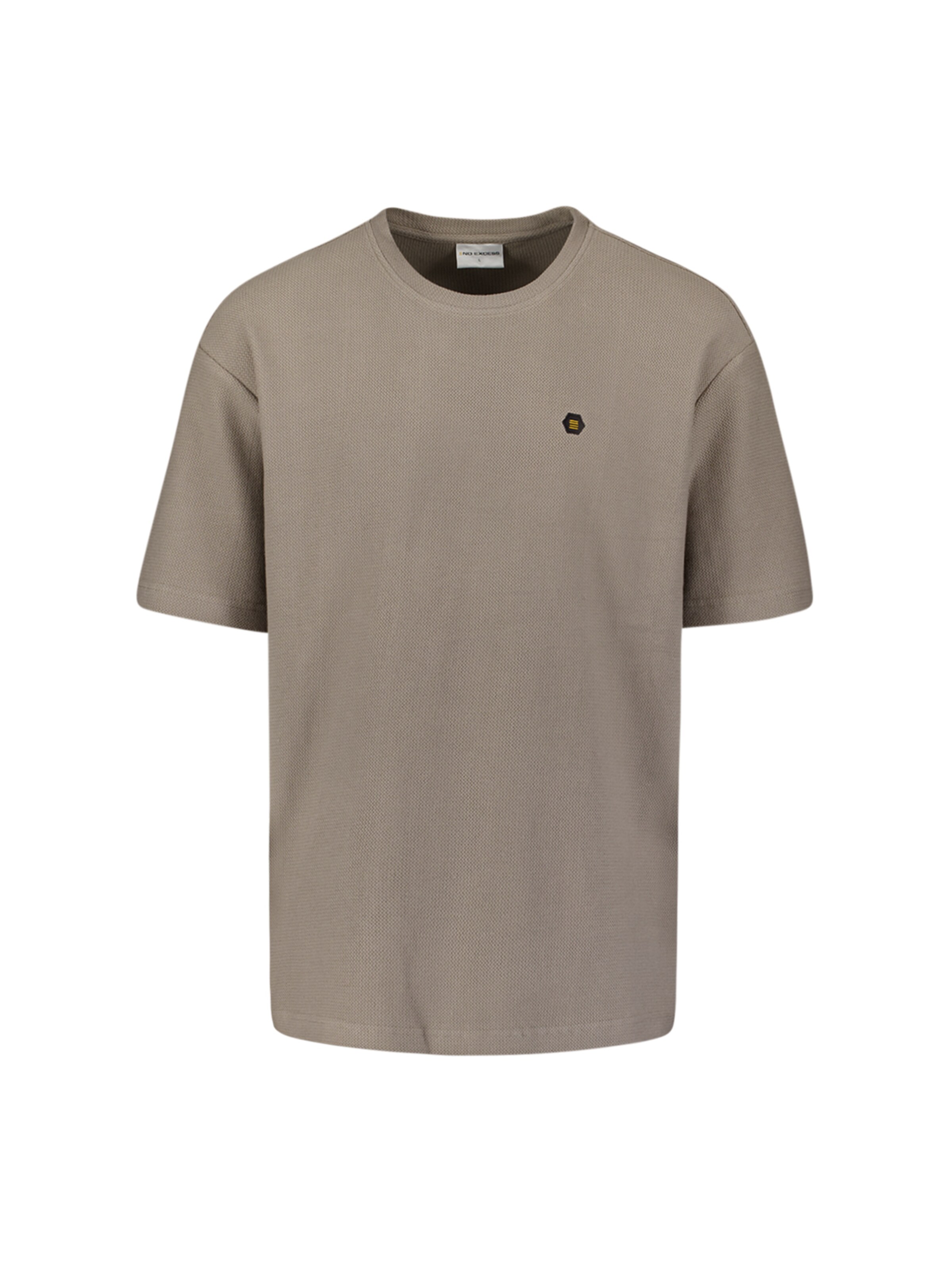 T-Shirt No Excess en beige : devant