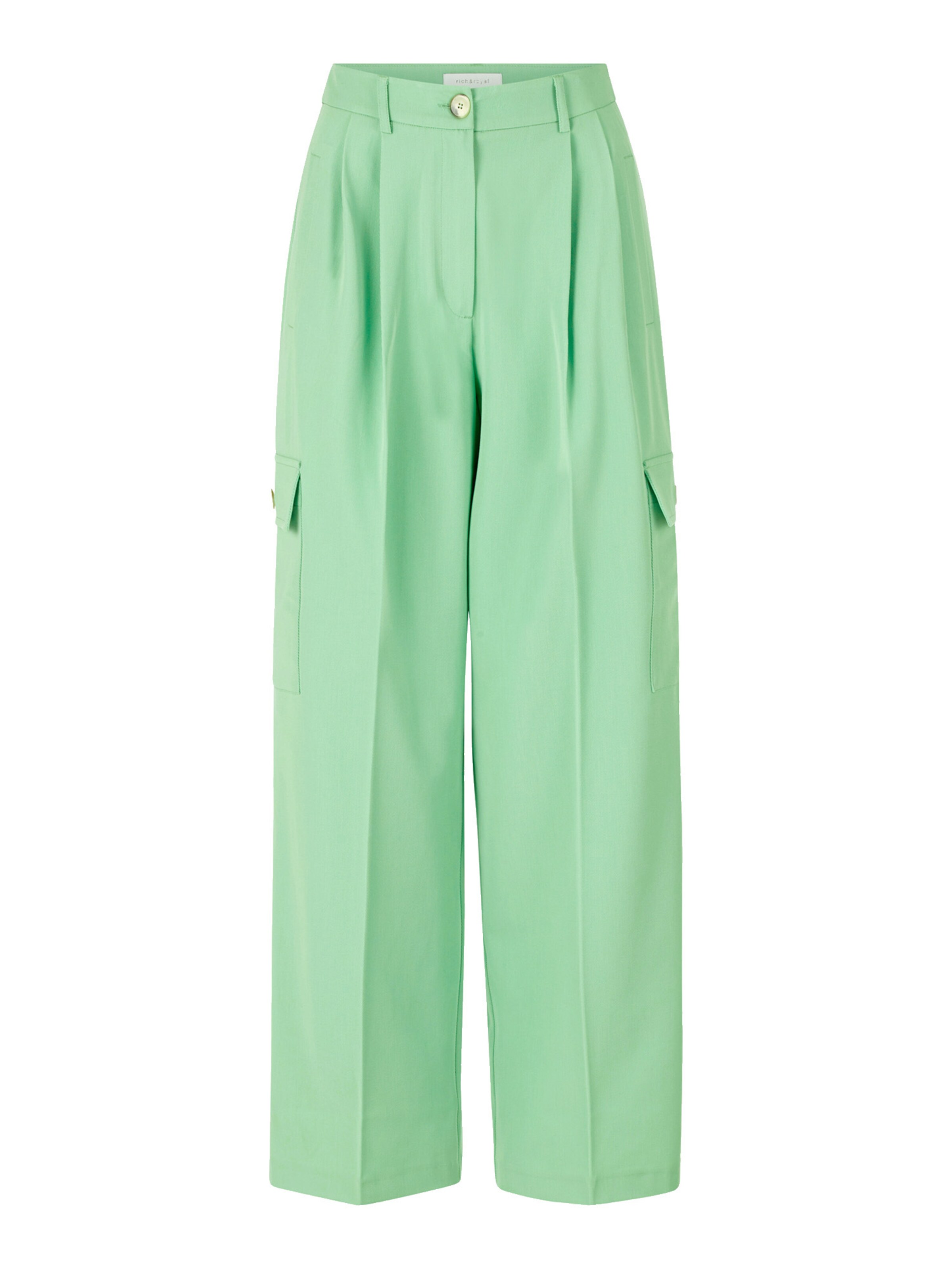 Rich & Royal Avar lõige Püksid, värv roheline: eest vaates