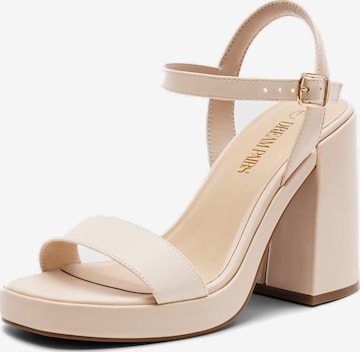 Dream Pairs Riemensandale in Beige: Vorderseite