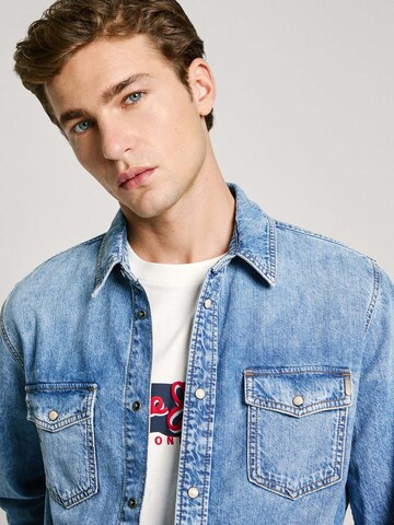 Pepe Jeans Regular Fit Hemd in Blau