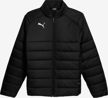 PUMA Athletic Jacket in Black: front