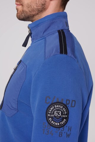 CAMP DAVID Sweatvest in Blauw