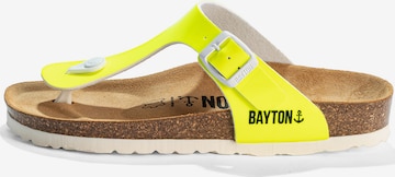 geltona Bayton Šlepetės per pirštą 'MERCURE': priekis