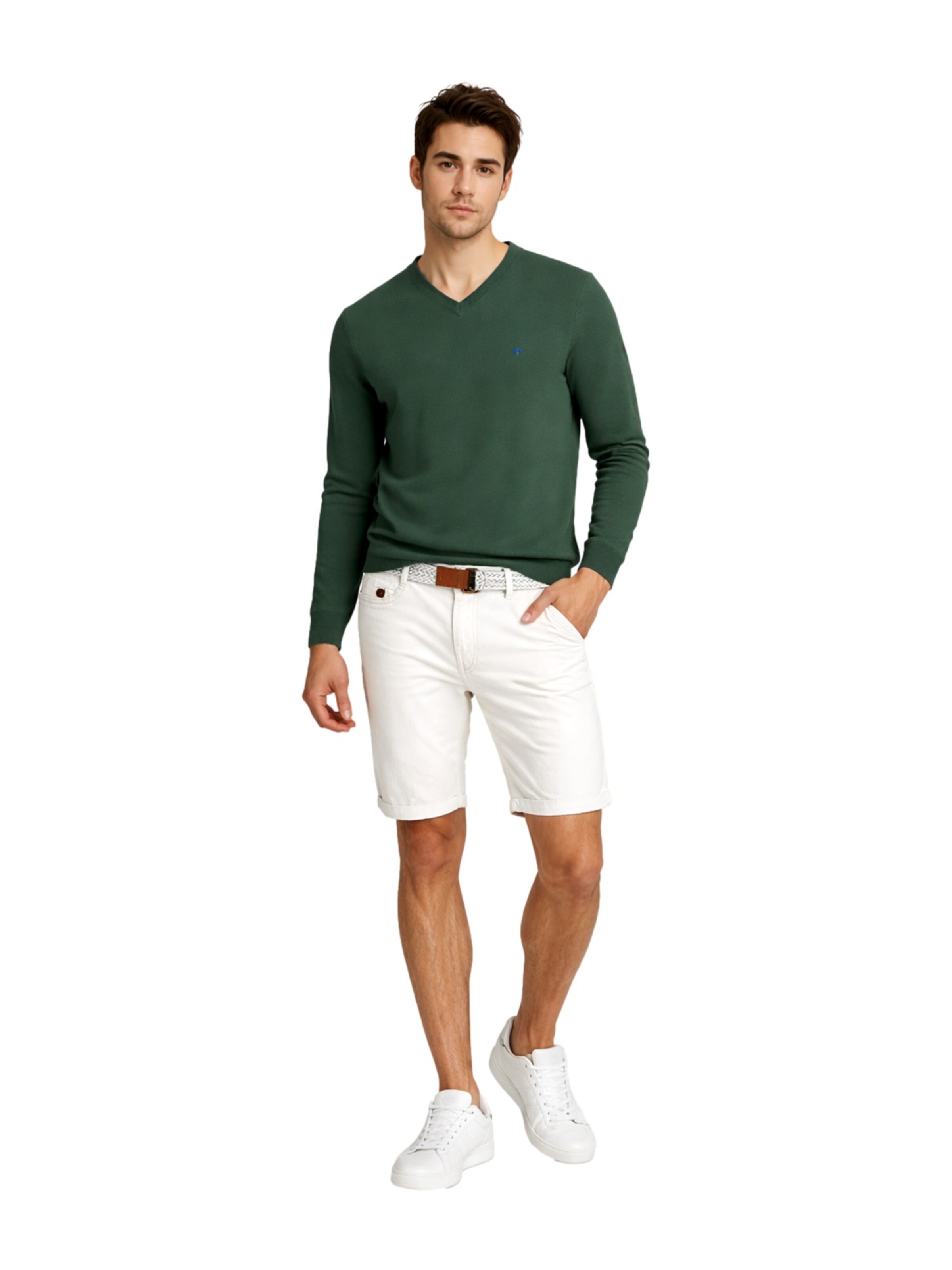 INDICODE Regular Broek 'Conor' in Wit