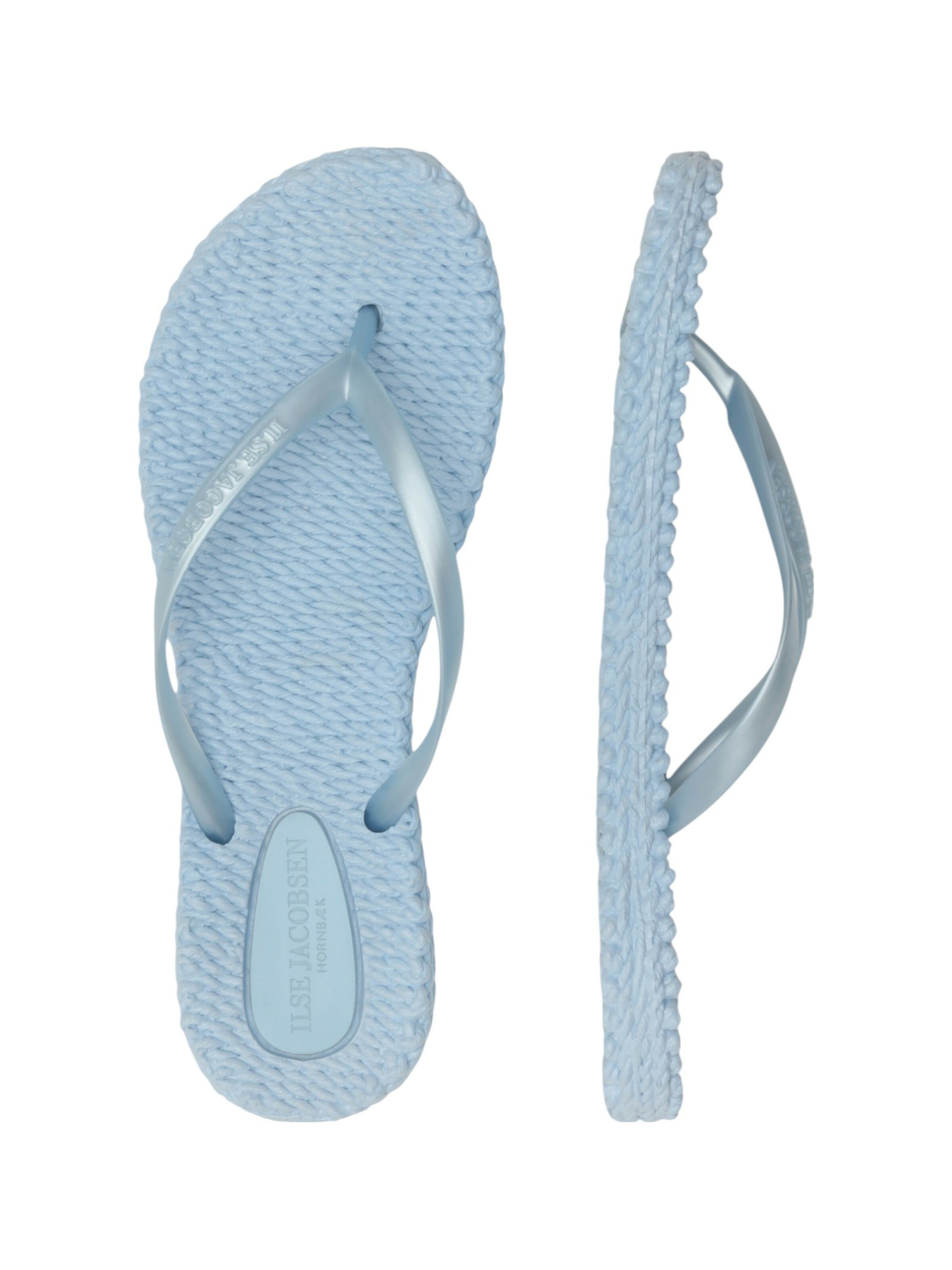 ILSE JACOBSEN T-Bar Sandals 'CHEERFUL02' in Blue