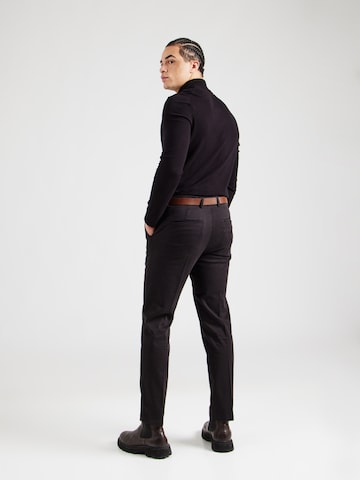 JACK & JONES Slimfit Spodnie w kant 'JPSTOLLIE FRANCO' w kolorze czarny