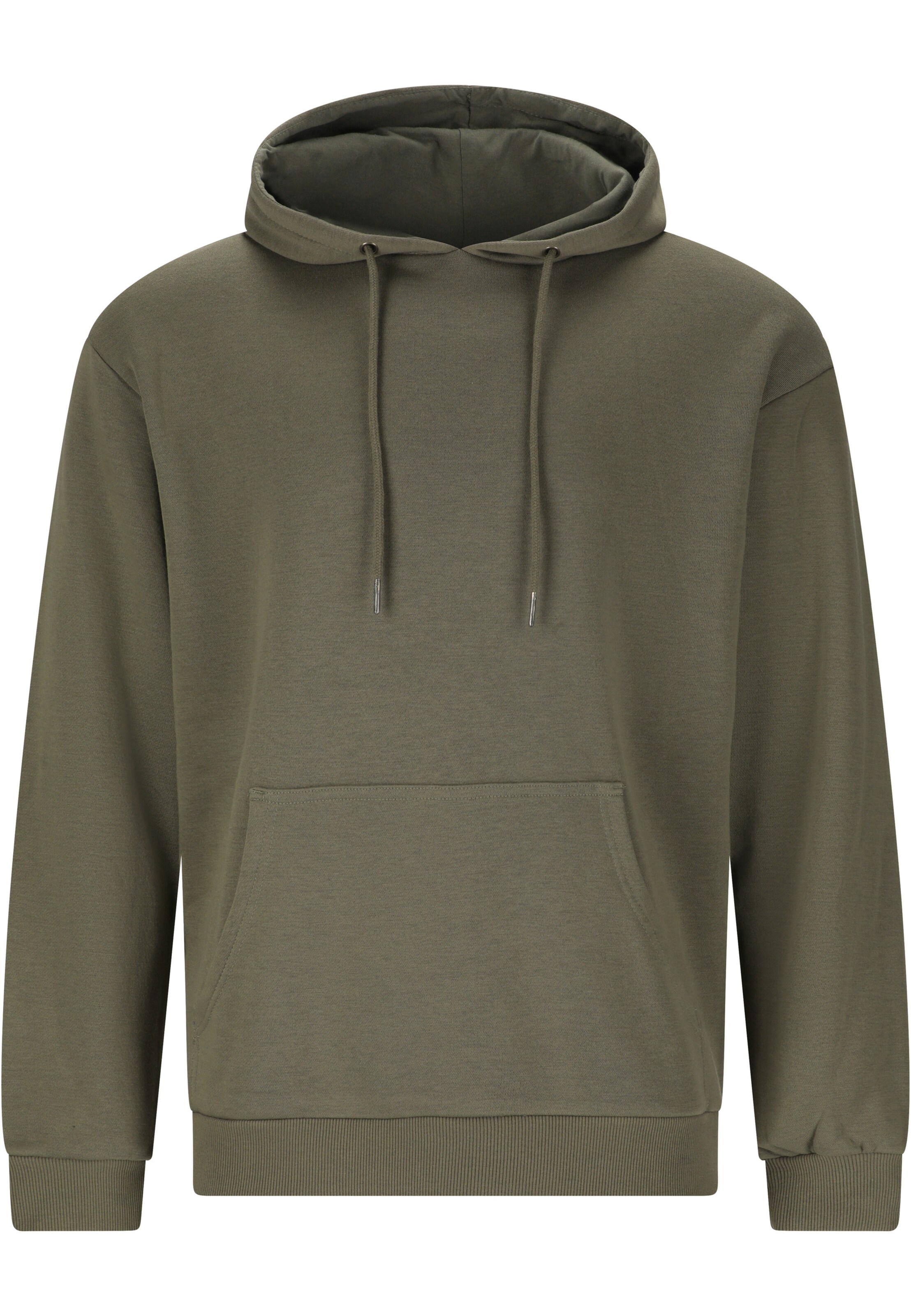 NOU Zip-Up Hoodie 'Regent V2' in Green: front