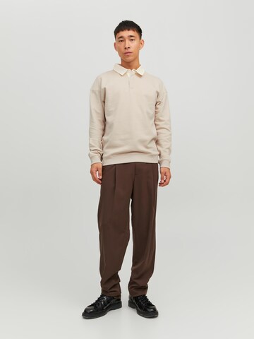 Sweat-shirt 'Team' JACK & JONES en gris