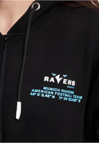Veste de survêtement 'DefShop x European League of Football Munich Ravens Territory' European League of Football en noir : devant
